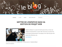 Tablet Screenshot of blog.kinaia.fr